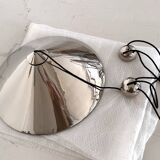 Florian Schulz Large Plated Nickel Pendant Lamp KEOS Pendant, 1970