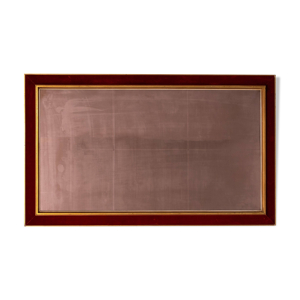 Grand miroir mural en - velours