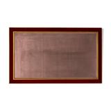 Large Red Velvet Bronze wall Mirror 1960s Italy Status: