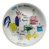 Antique plate by Lili Voltz 1950 - 1960