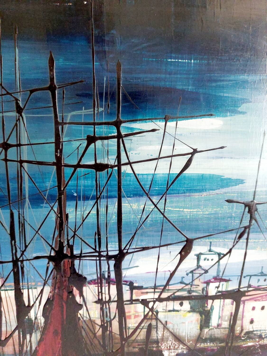 Oil painting on wood