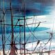 Tableau huile sur bois