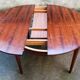 Table transformable en palissandre de rio 118cm
