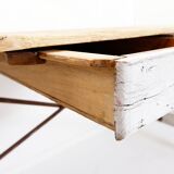 Large solid wood farmhouse table