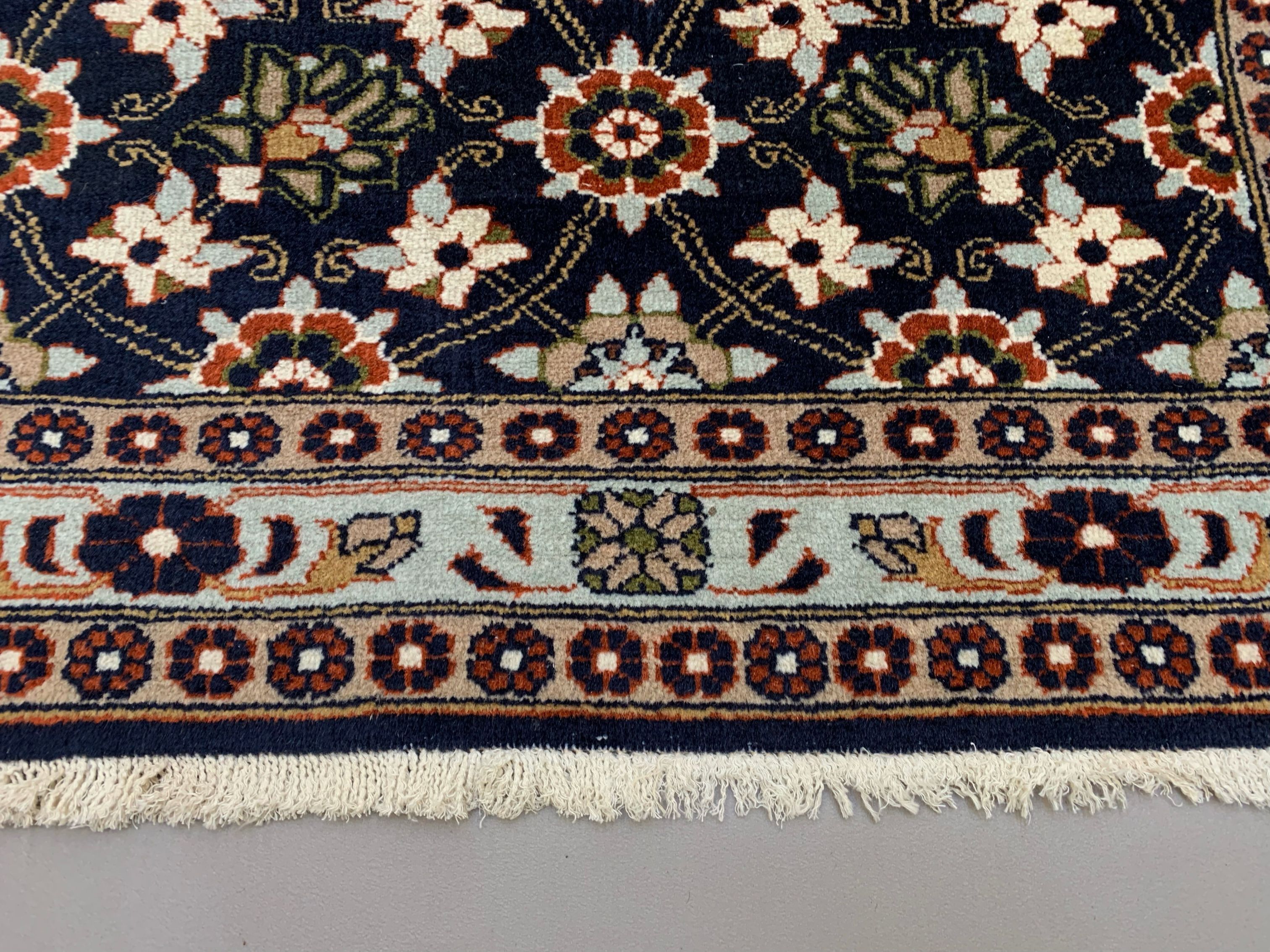 Vintage Tribal Indian Long runner 356x83 cm veg dye wool rug tribal handmade