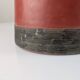 Red Terracotta Table Lamp with Metal Filigree, Vintage 1980s Design