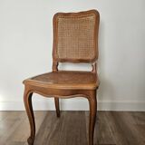 Art Deco oak and cane chair