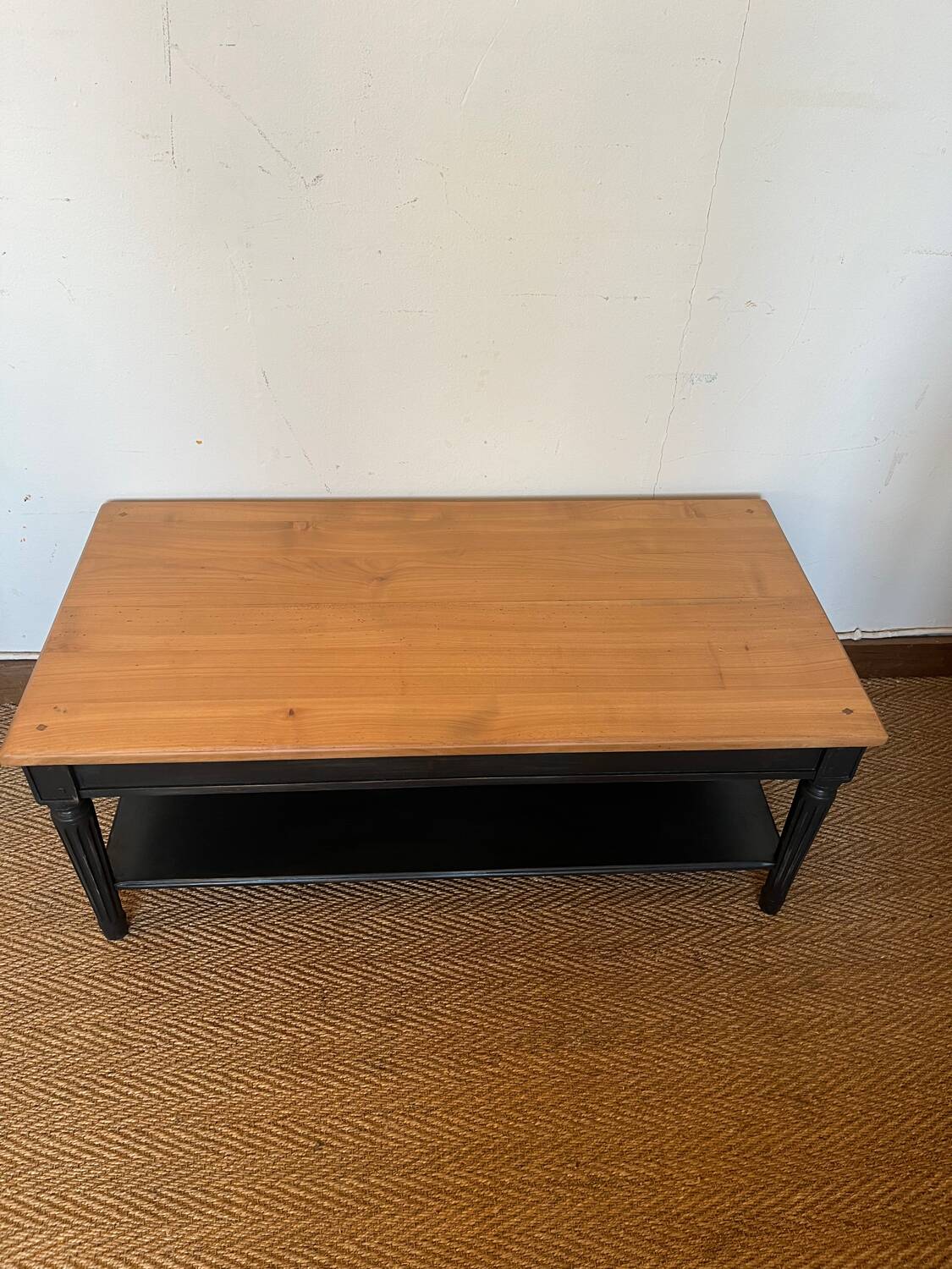 Vintage solid wood coffee table