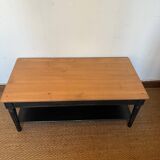 Table basse en bois massif vintage