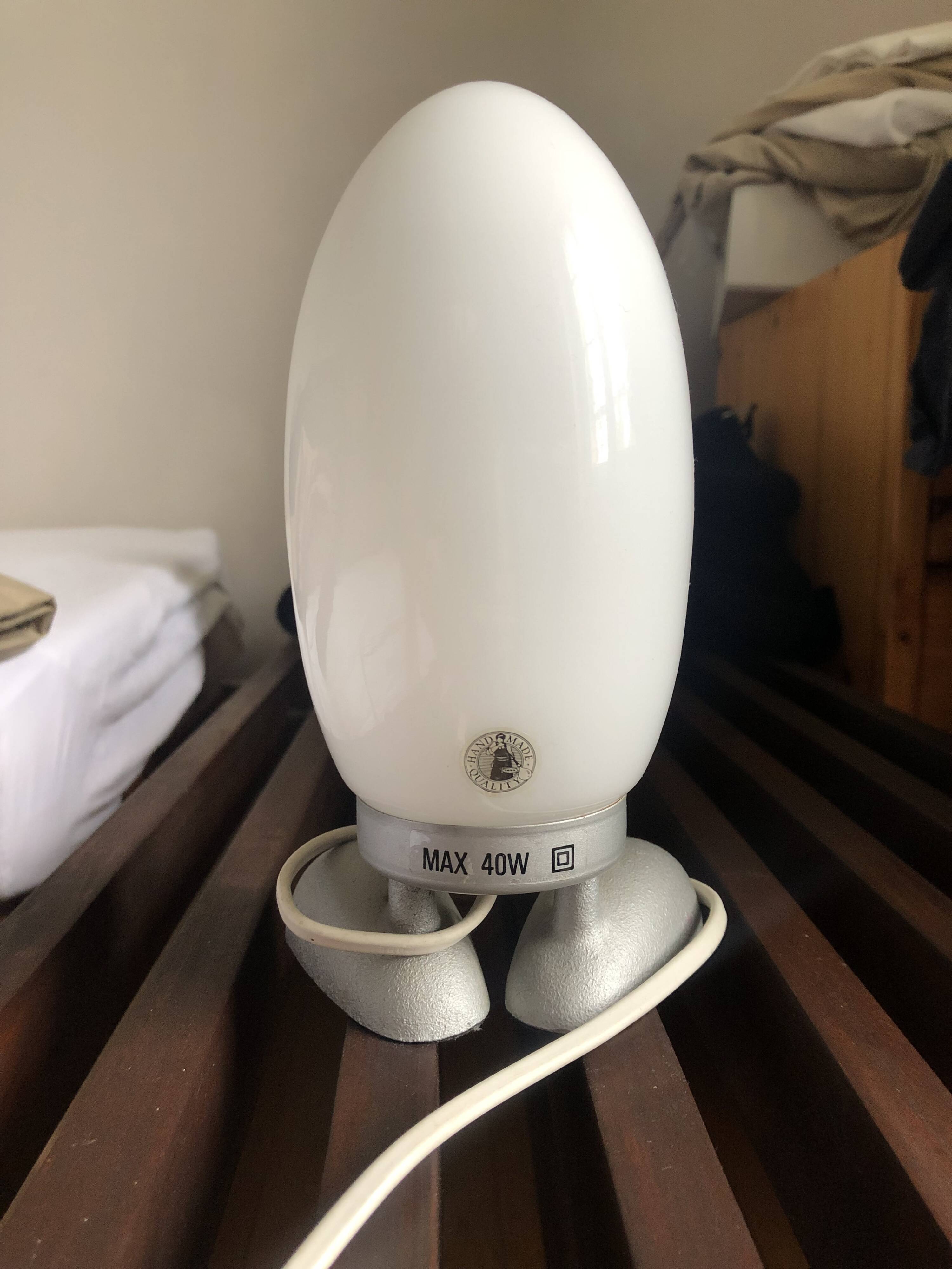 “fjorton” dino egg lamp, tatsuo konno for ikea 1990