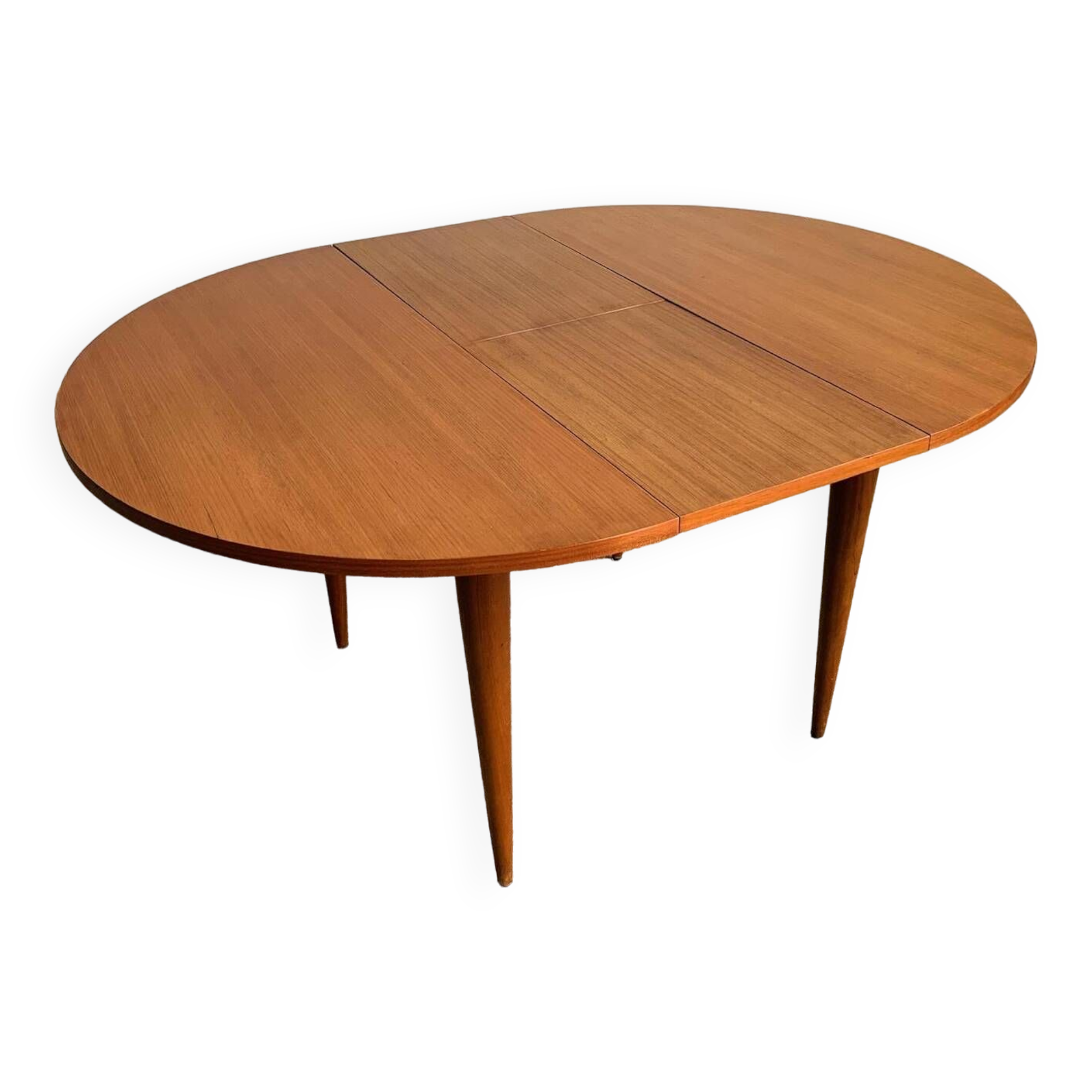 Vintage round extendable table