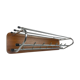 Porte-manteau rétro avec chrome et teck