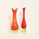 Murano glass vase with a wide neck, Italy, 1960s