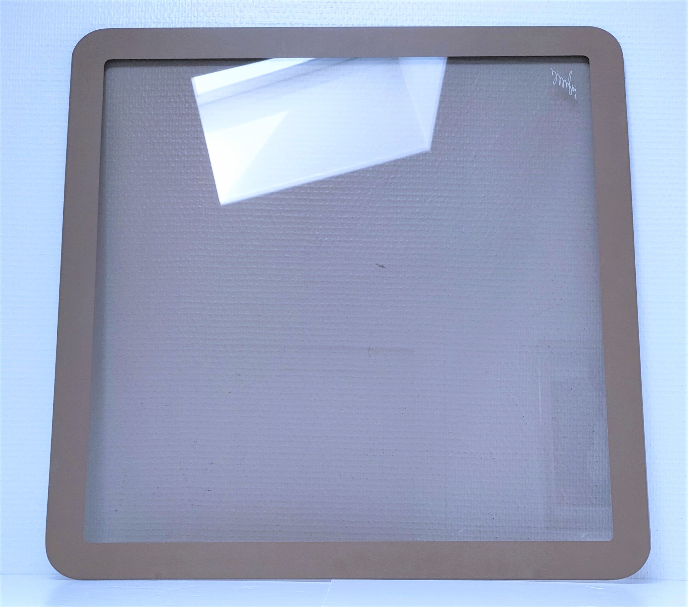 Coffee table glass smoked metal gilded Italian design 80s stamped