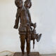 Antique statue lamp "The Hunt Louis XIII" signed LSF