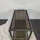 Space Age chrome and smoked glass serving trolley