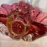 Vintage murano glass basket