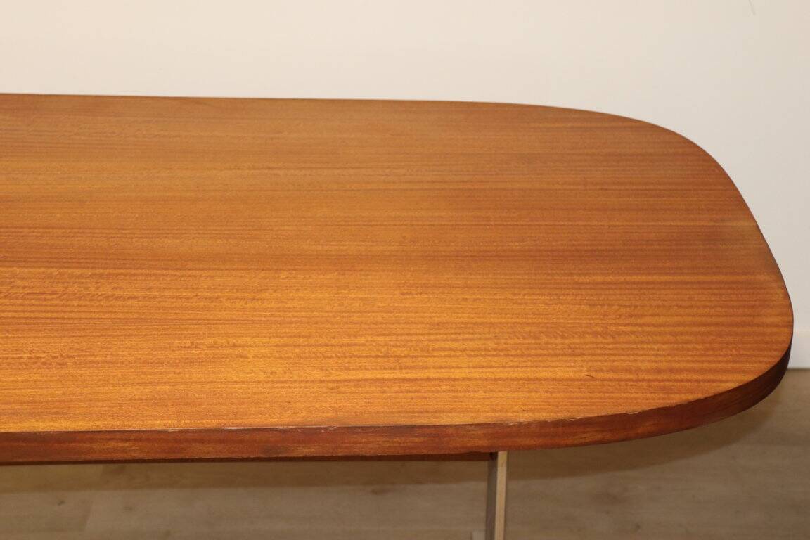 Vintage desk by George Nelson in wood and aluminum, 1960s