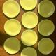 10 assiettes dessert et plat Digoin jaune