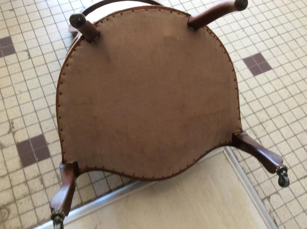 2 Louis Philippe style convertible armchairs