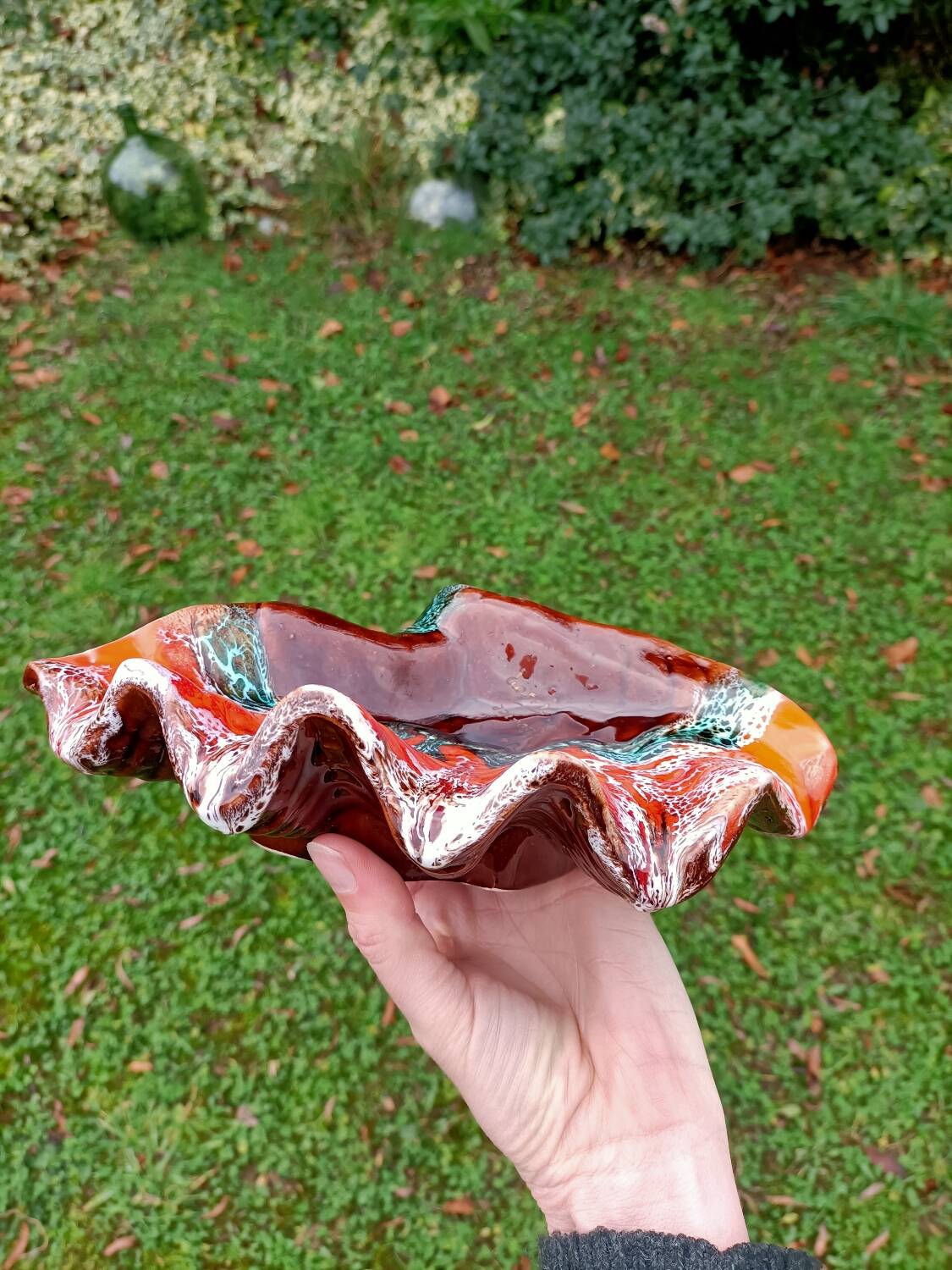 Retro ceramic ashtray