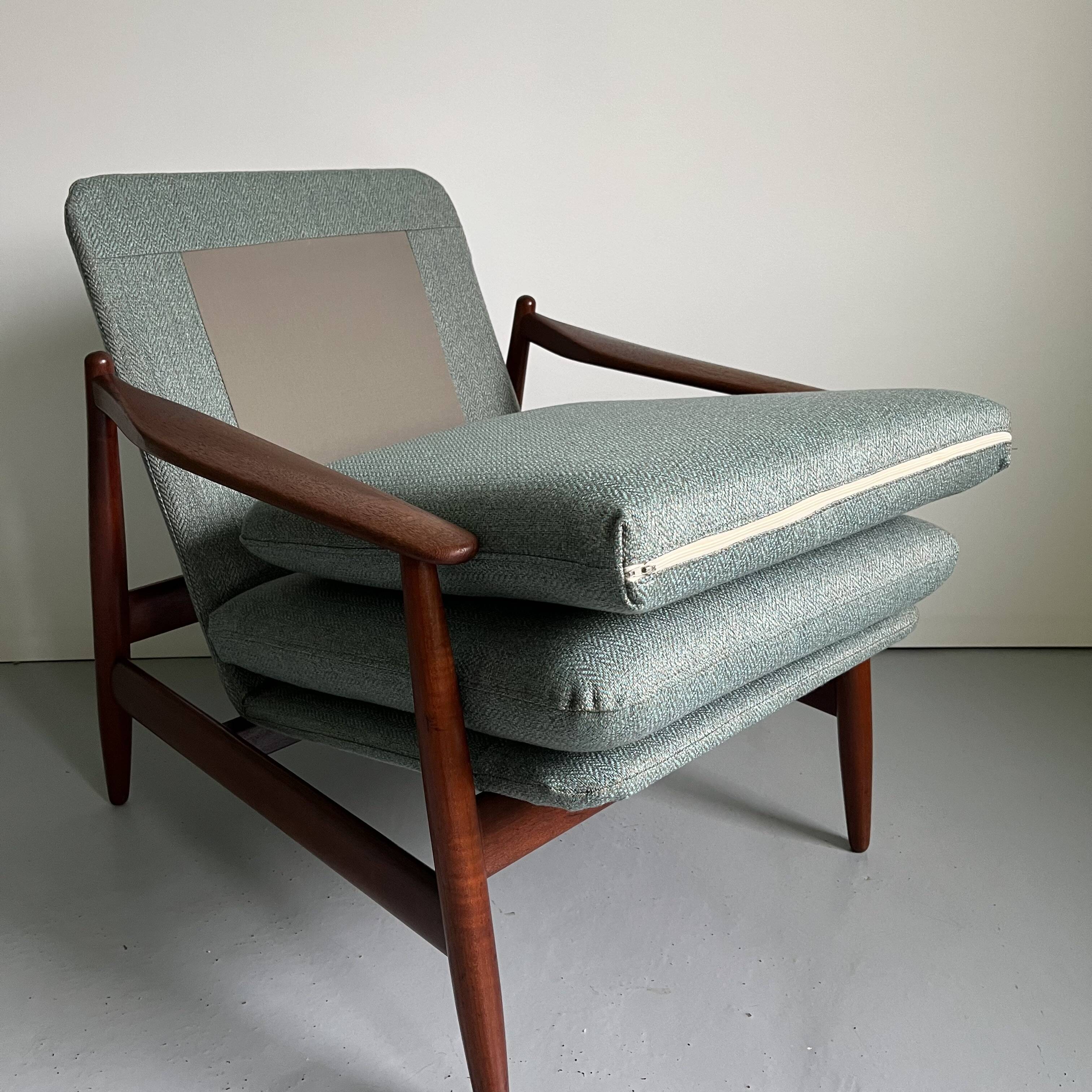 1960s Danish Teak Lounge Chair: Poul Volther Model 350