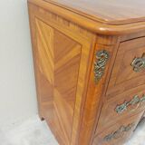 Commode Louis XIV régence en marqueterie et bronze