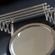 Antique Metal Train Coat Rack with Mirror French Luggage Rack