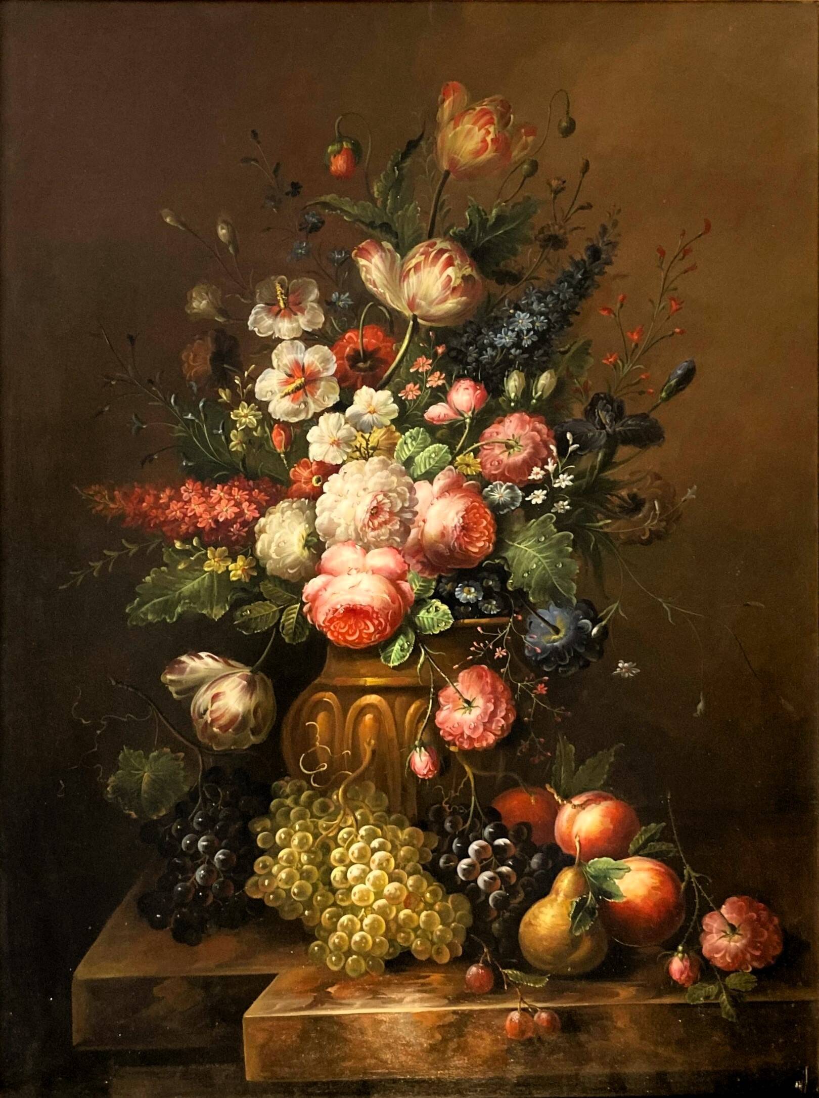 Still life signed by Elias Jozsa, Hungarian painter.