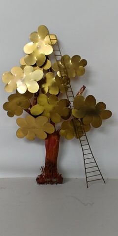 Daniel d'Haeseleer's brass mural sculpture