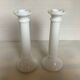 Pair of antique opaline candlesticks Germany