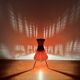 Austrian KIWI Wicker Table Lamp by J.T. Kalmar