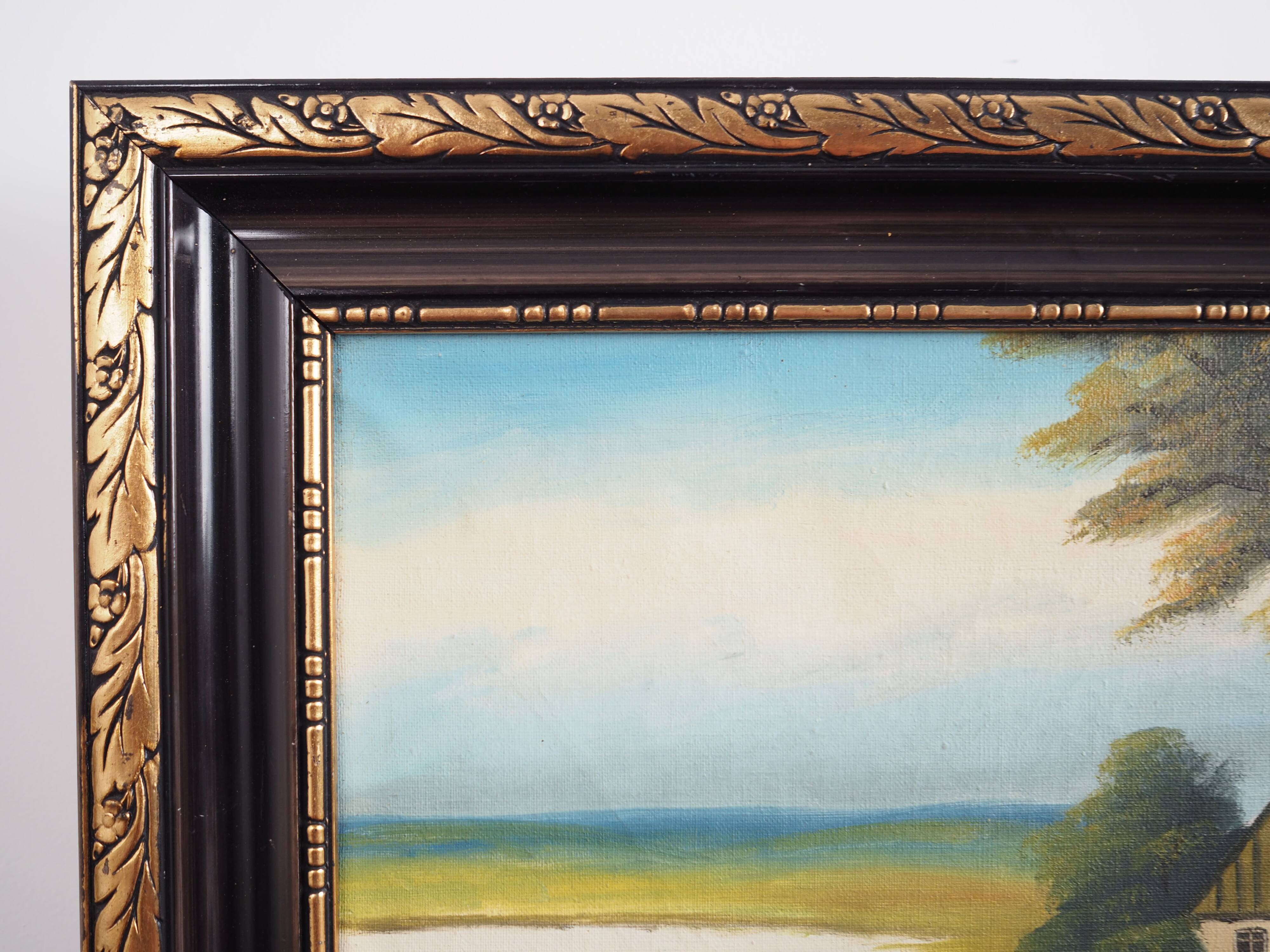 Painting „The Way to Home”, Scandinavian design, 1970s, by V. Kier