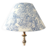 Blue jouy canvas lampshade
