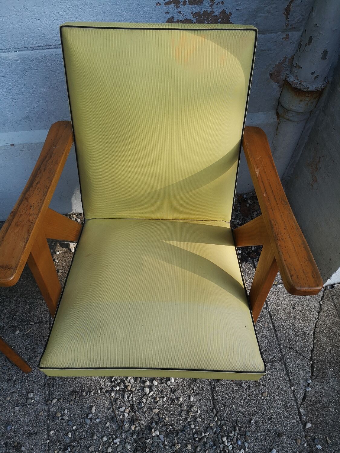 Pair of bridge armchairs with compass feet