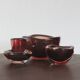 Glass Selena Bowl by Sven Palmqvist for Orrefors, 1950s, Set of 4