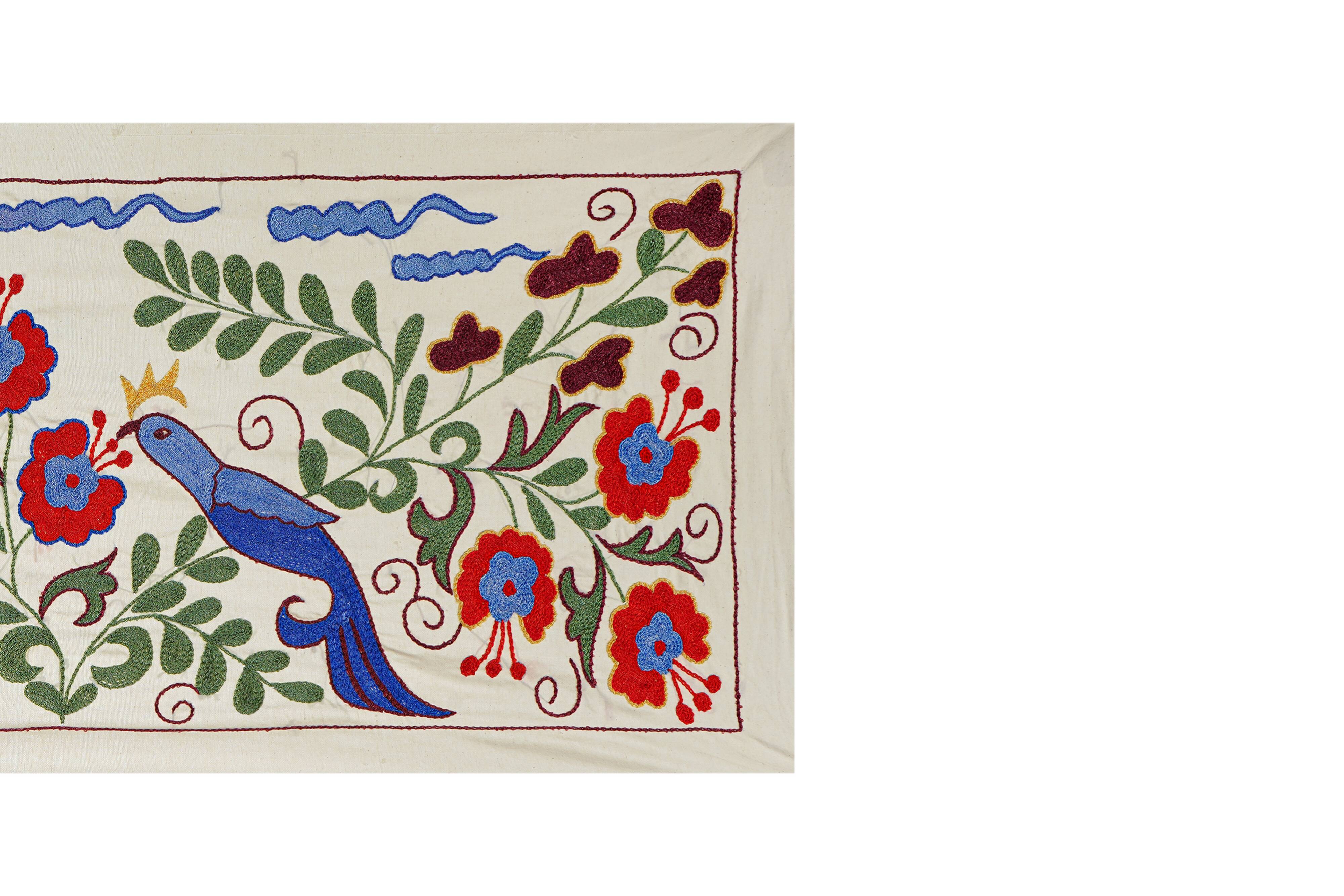 Hand-knotted rug, vintage Turkish rug 44x96 cm