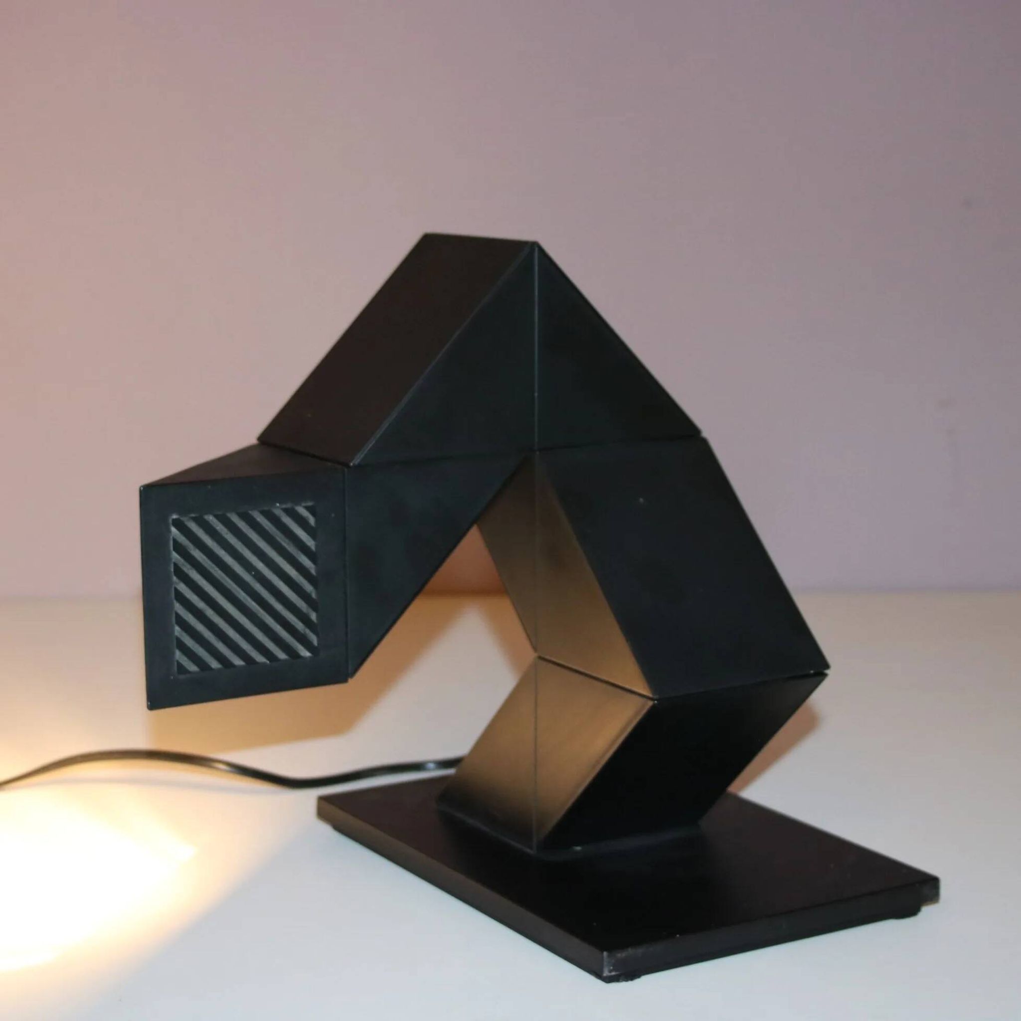 1980s "Zig Zag" desk lamp by Shui L. D. Chan for New Horizons, Hong Kong