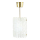 Mid-Century Crystal Glass & Brass Ceiling Light by Carl Fagerlund, 1960s