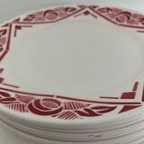 7 Badonviller plates, Marcel model, 1900