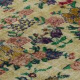 Turkish Anatolian Handmade Vintage Area Rug 194 cm x 109 cm