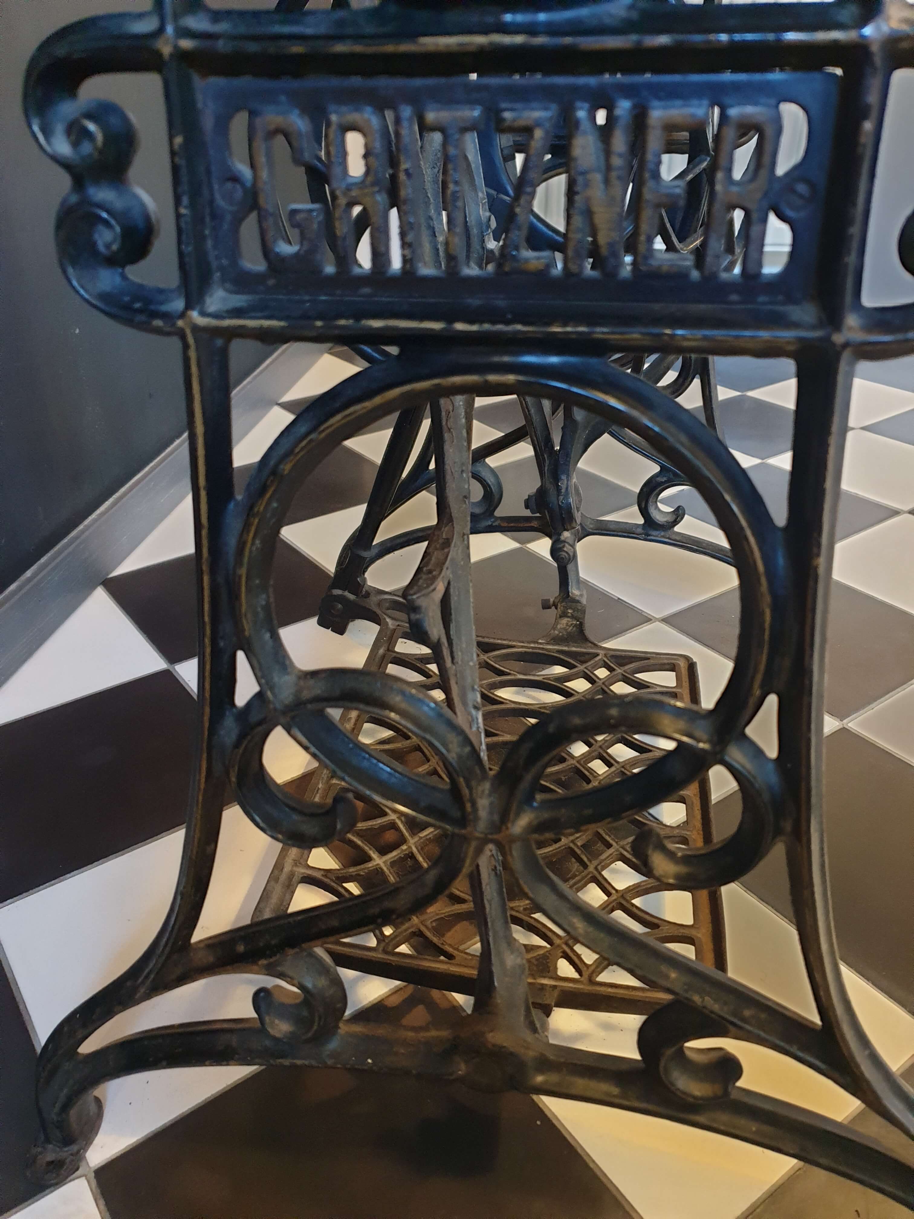 Old gritzner sewing machine