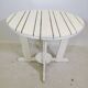 Vintage garden folding table in wood by Triconfort Model Riviera, 1970s