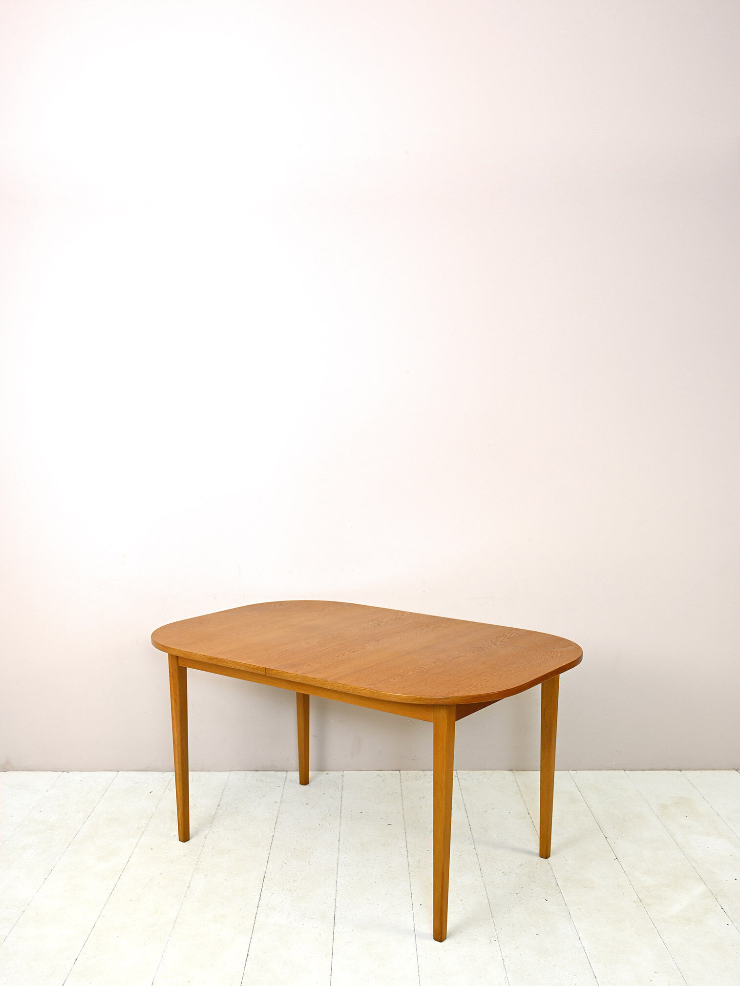 Scandinavian vintage oak extending table