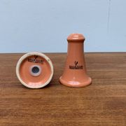 Postmodern ceramic salt and pepper shakers by Gallo Design for Villeroy & Boch, set of 2.