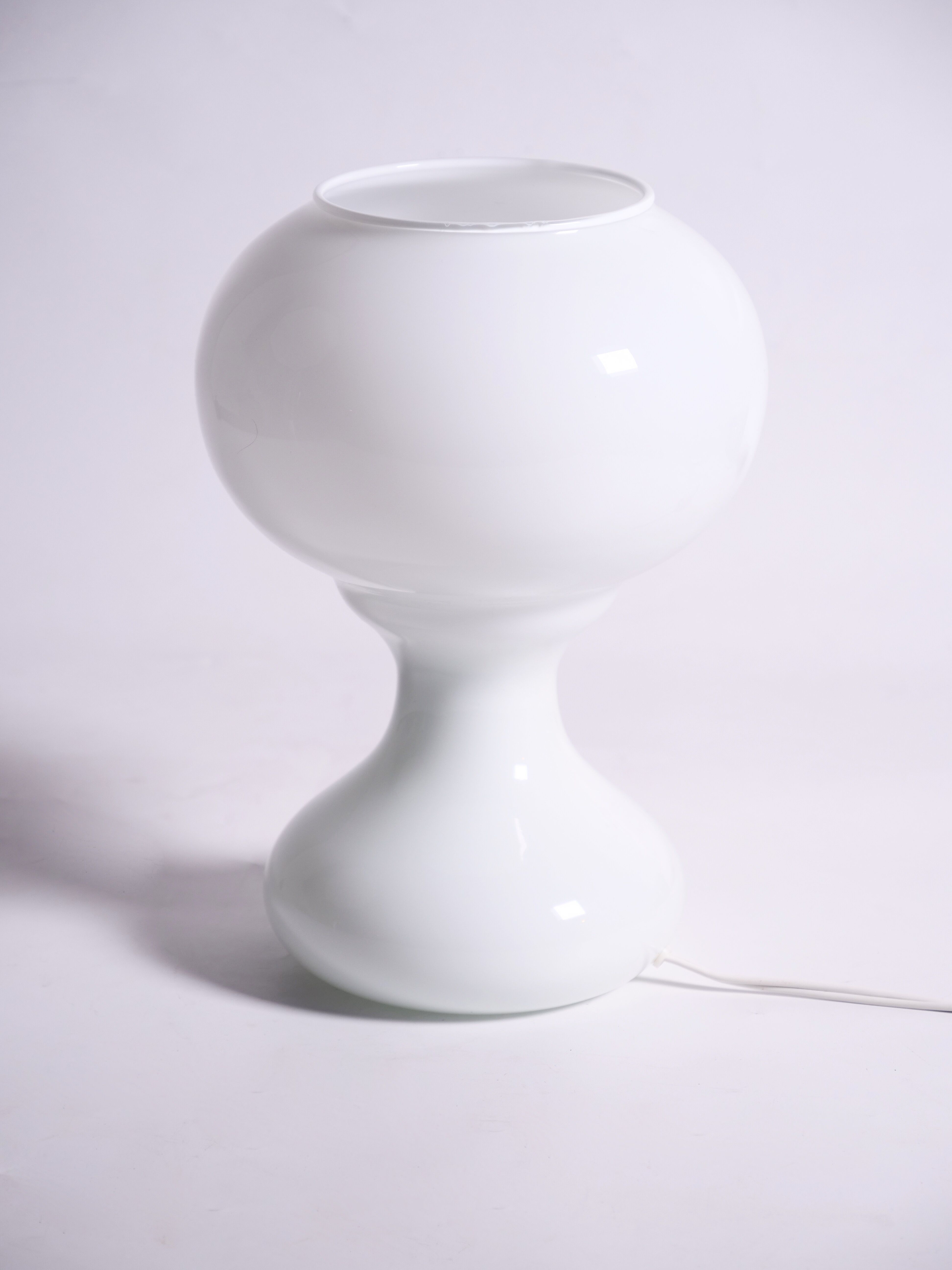 vintage white opaline lamp