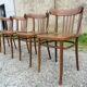Série de 4 chaises bistrot