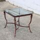 French  Iron and Glas Coffee Table-Cocktail Table-Lounge Table-80s