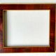 Antique Wooden  Frame intarsia borders 26.5 cm x 22.5  cm