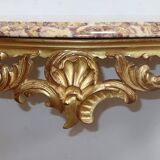 Wall Console in Golden Wood, Louis XV style – Mid 20th century